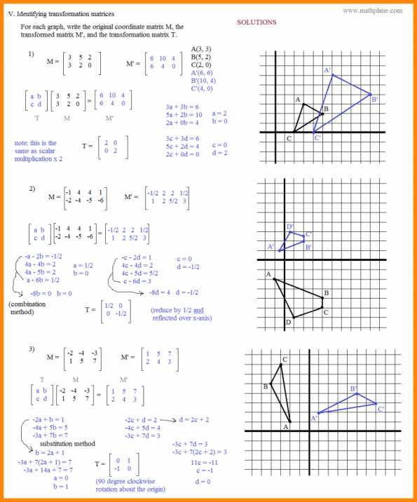 Geometry Transformations Worksheet Answers together with Maths Translation Worksheets Year 6 Fresh Transformations High
