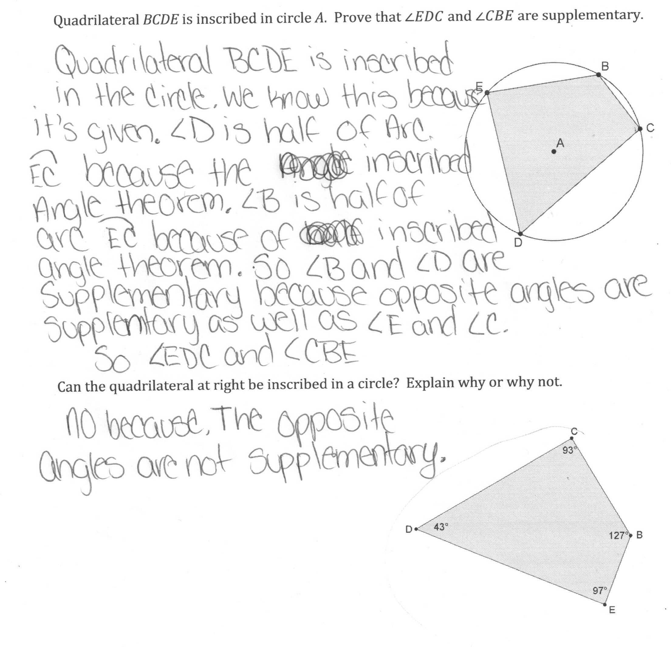 Quadrilaterals 3rd Grade Worksheets Also Worksheet Inscribed Angle Worksheet Ewinetaste Worksheet Study Site