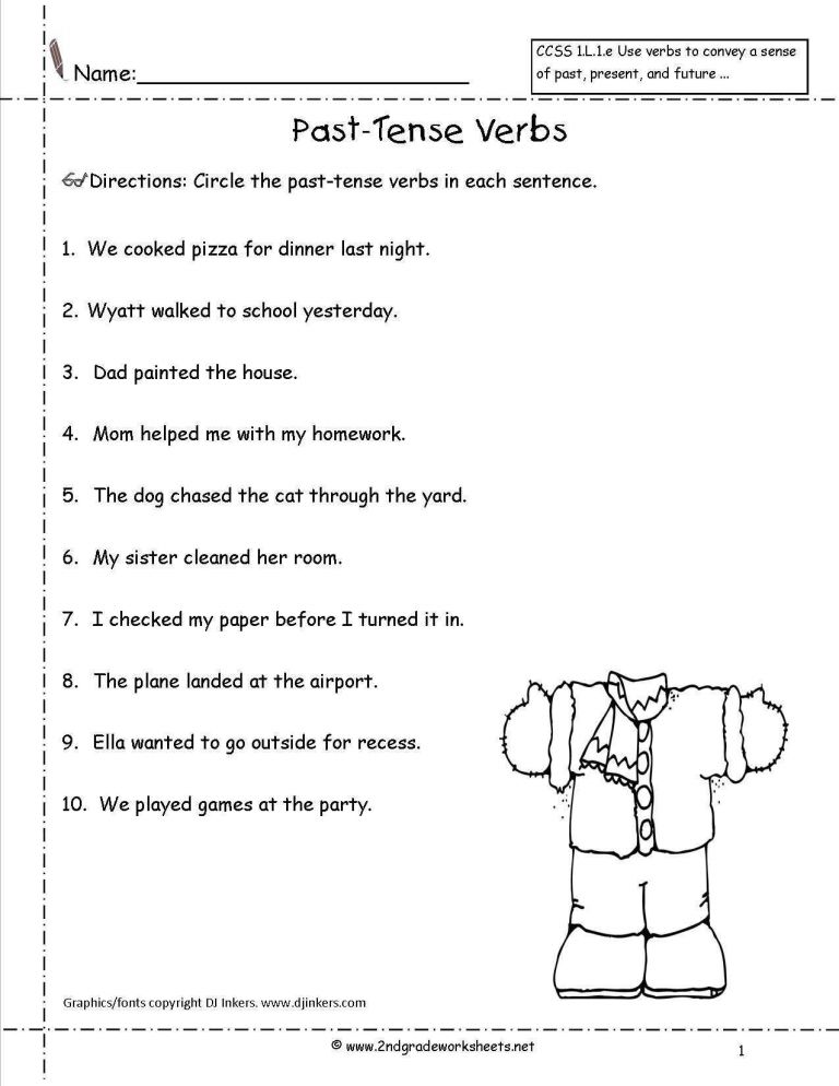 unscramble sentences worksheets 1st grade with irregular